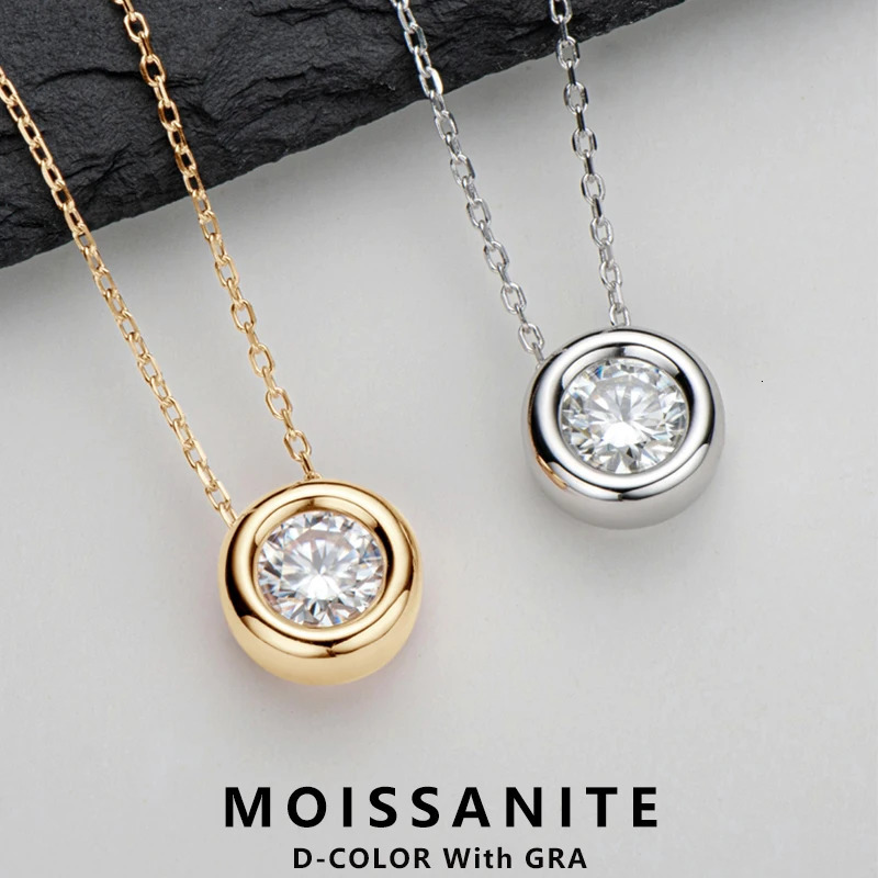 Ngy 6.5mm round framed pendant necklace suitable for women 925 sterling silver Kravik chain necklace jewelry necklace MUJI 241018