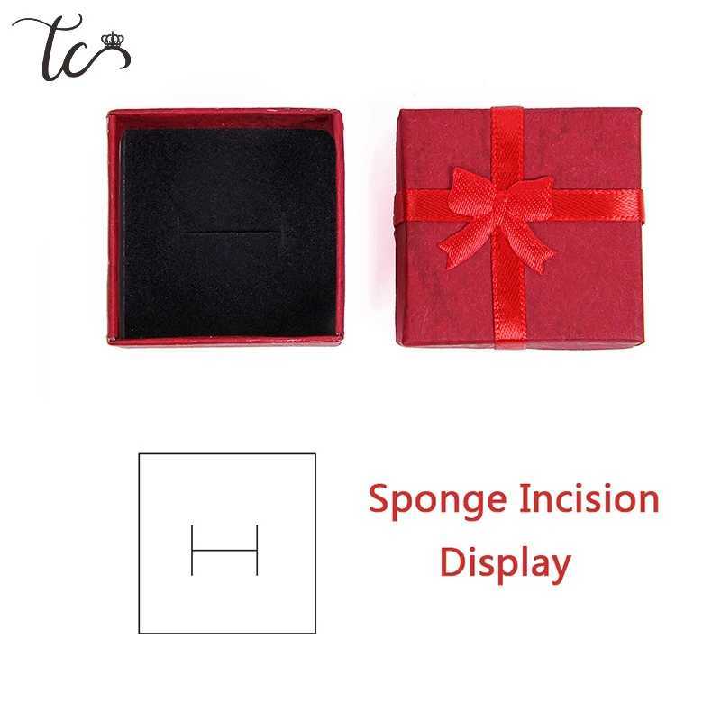 12 pieces/set jewelry organizer gift box necklace earrings ring paper packaging box 4 * 4cm W241019