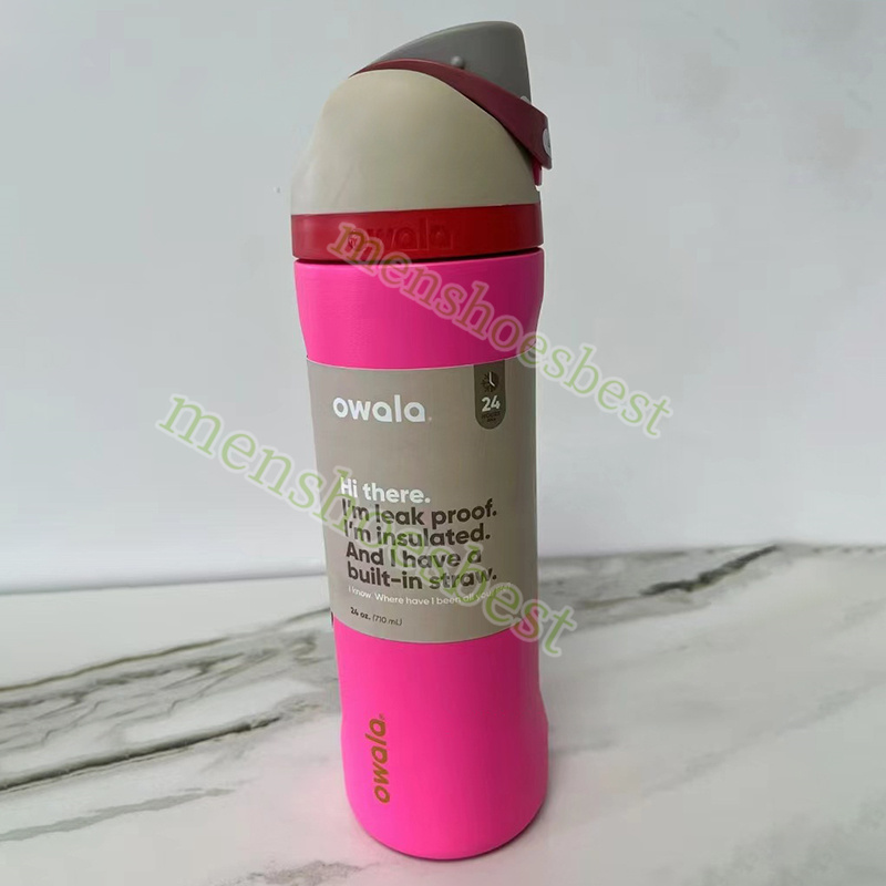 New Owala Insulated Portable Outdoor Sports Water Bottle Handheld Straw Cup