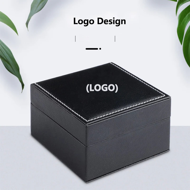 Customized OEM PU Leather Flip Plastic Embryo Watch Box Quantity Wholesale Storage Box Organizer Customized Text Name 241018