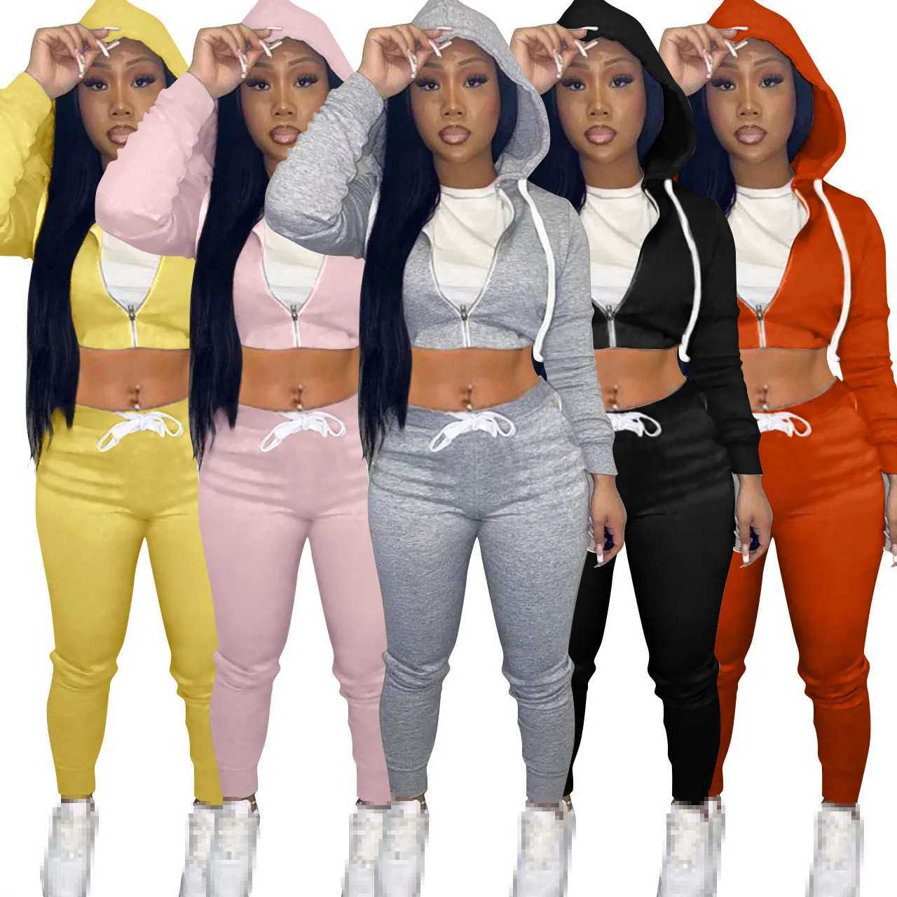 Women's Two Piece Pants two piece set fall clothes for women 2 piece set women outfits long slve pants sets pants suits tracksuits sweatsuits fem