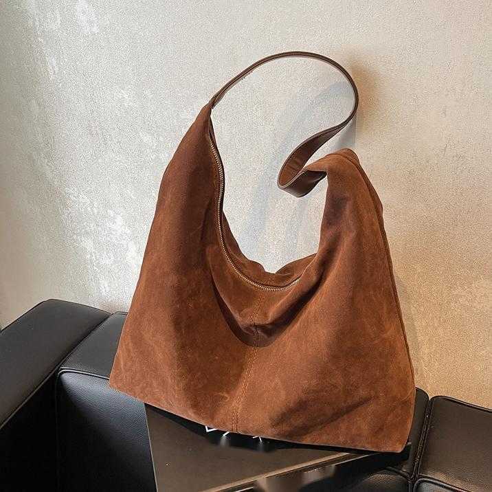 CMM Autumn and Winter Suede Bag for Women Large Capacity New Versatile Shoulder Bag Large Capacity Tote Bag