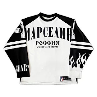 Y2K retro football sports shirt long sleeved T-shirt mens Harajuku oversized T-shirt Gothic letter graphic printed 241019