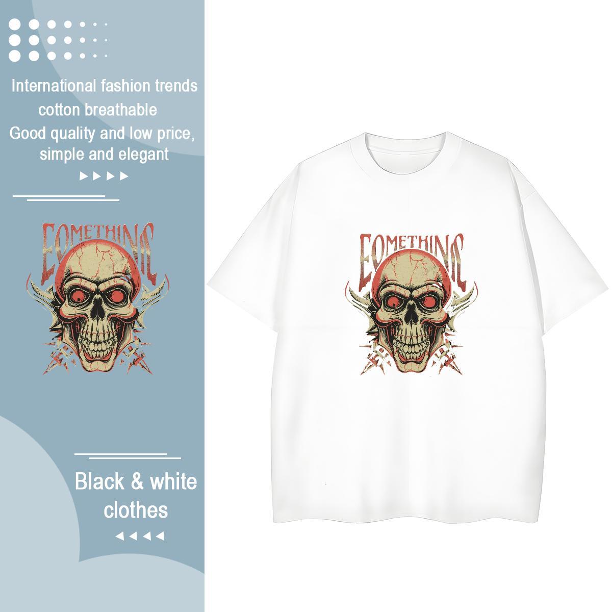 Brand T Shirt For Woman 230g Pure Cotton Comfortable Outdoor skull Womens Tshirts Wholesale Customized Polos