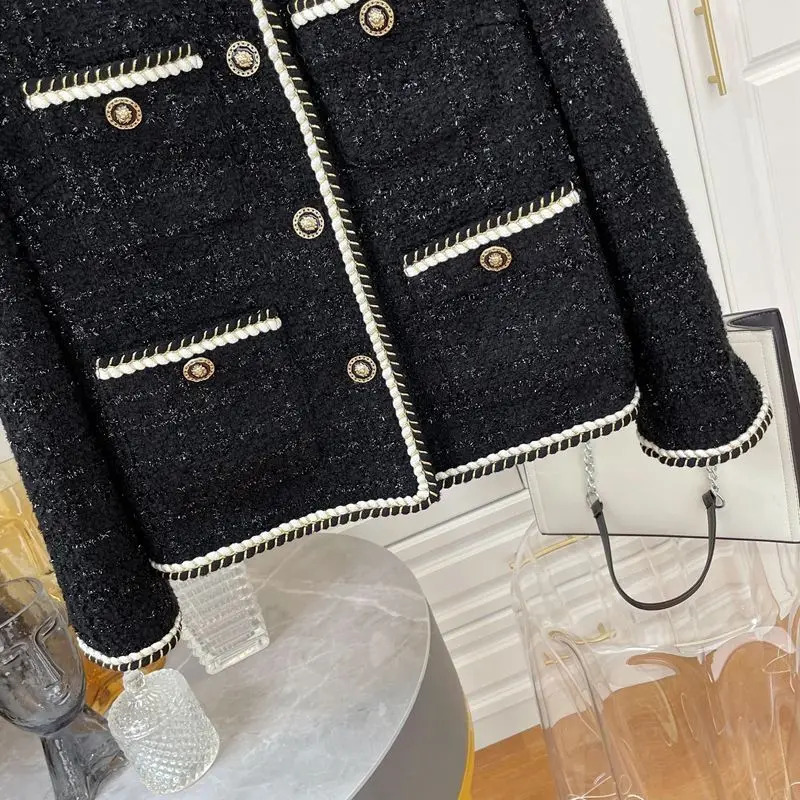 Korean Fashionable Jacket Women Autumn Winter Plus Size Coat Men Womens n Niche Loose Versatile Tweed Top Aesthetic 241019