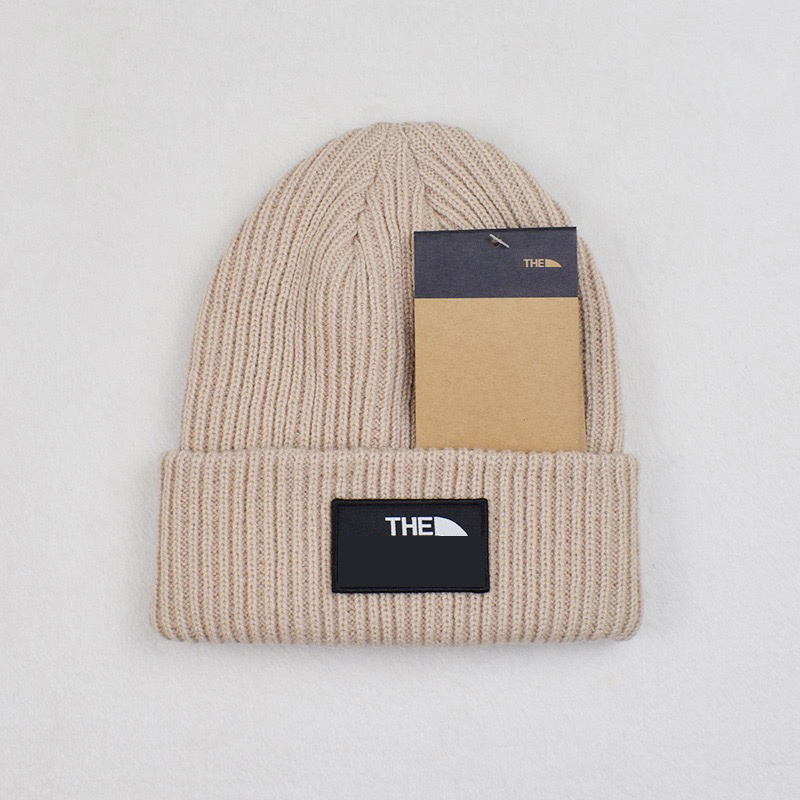 Designer luxury temperament versatile beanie knitted warm letter pure colour design gift hat dust bag very good nice