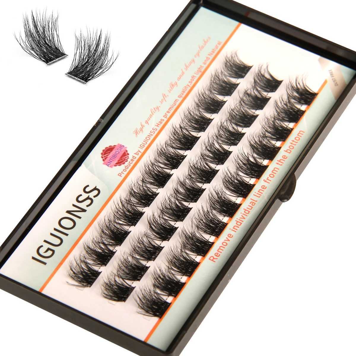 IGUIONSS Lash Clusters K50 D curl Individual Lashes Cluster Eyelash Extensions Eyelash Clusters DIY Lash ExtensionXJ241019