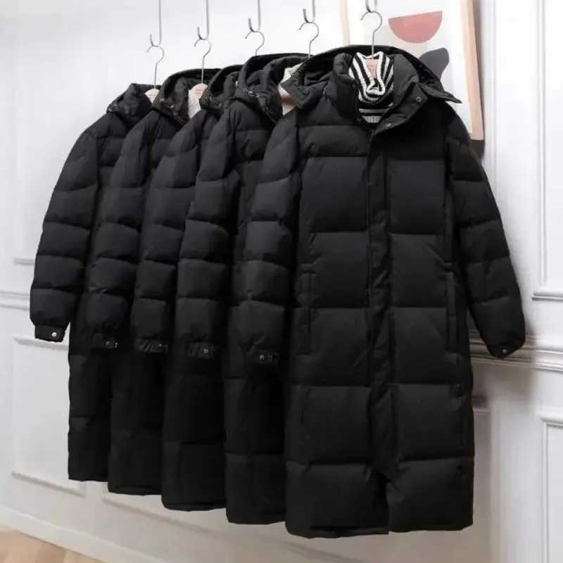 Women 90% White Duck Down Coat Winter Long Women Down Jacket Hooded Waterproof and Windproof Keep Warm -20 Degrees OvercoatX241019
