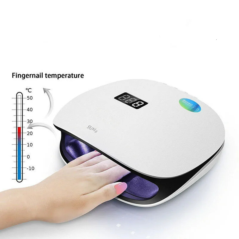 SUN4 48W UV LED nail drying lamp with LCD display screen intelligent UV po nail art processing tool womens gift nail drying lamp 241018