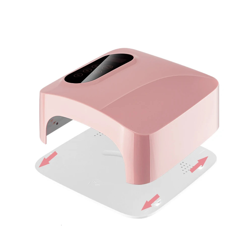 72W UV LED lamp rechargeable nail dryer Fast drying LED nail dryer Wireless curing full gel nail polish polishing machine 241018