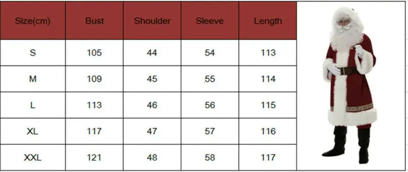 Santa Claus costume cosplay Santa Claus costume fancy dress Santa Claus mens suit 241017