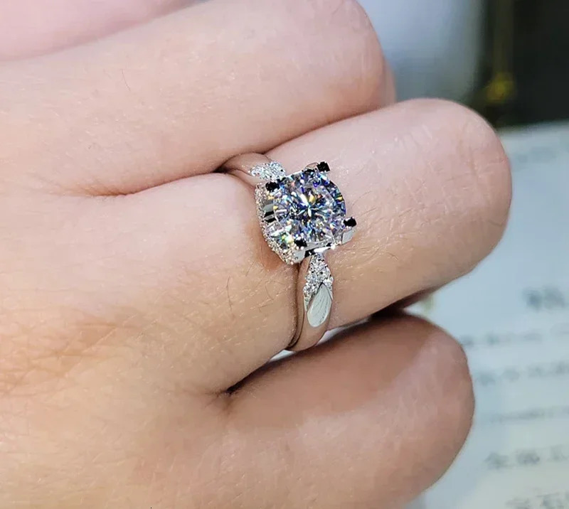 PT950 Platinum Ring GRA Certified 1CT Ring Female Engagement Promise Wedding Band Exquisite Jewelry 241007