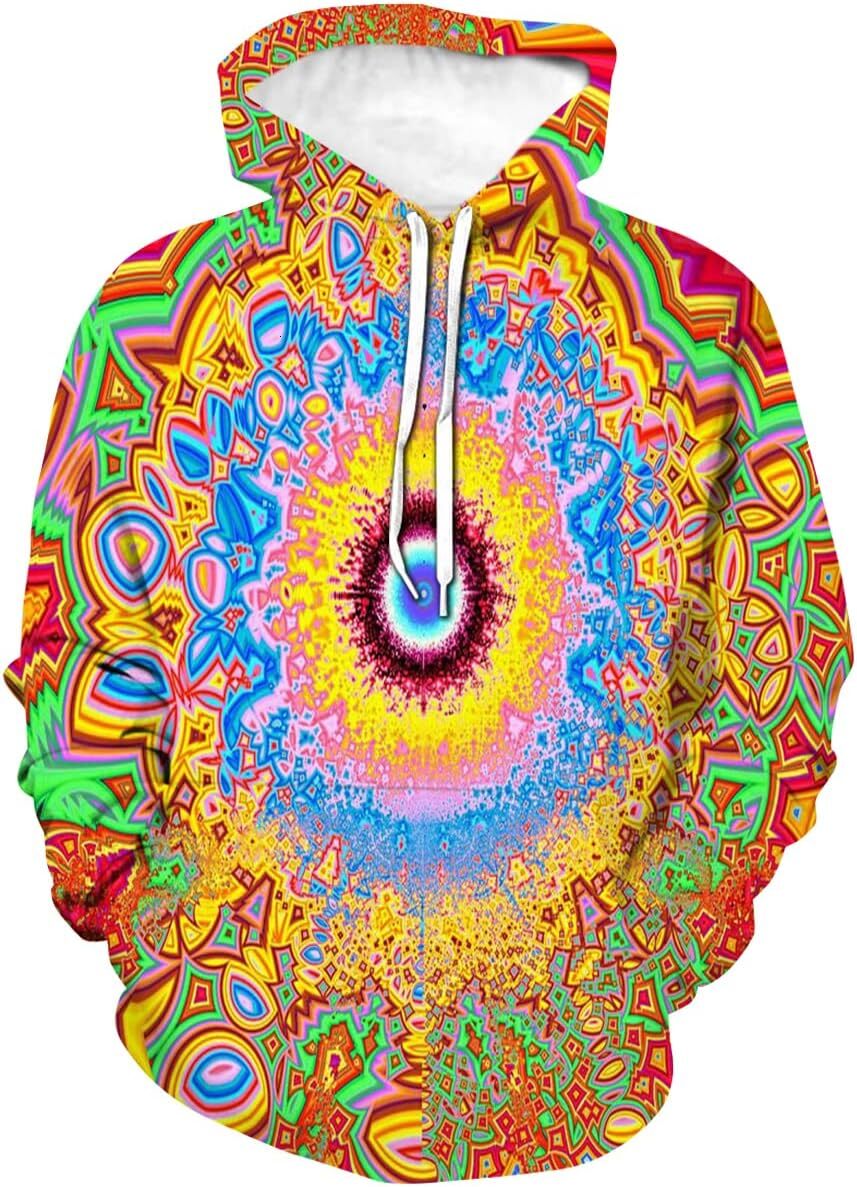 Hoodie for Mens Womens Mens Art Starry Sky Hoodie Psychedelic Tie Dye Animal Sweatshirt Hoodie Graphic Hoodies sweatshirt breathable