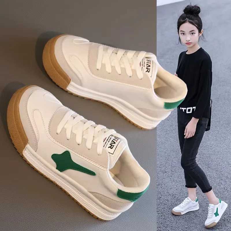 Athletic Outdoor Zapatillas childrens board shoes childrens spring and autumn new girls soft sole sports shoes boys anti slip white sports shoes H2410