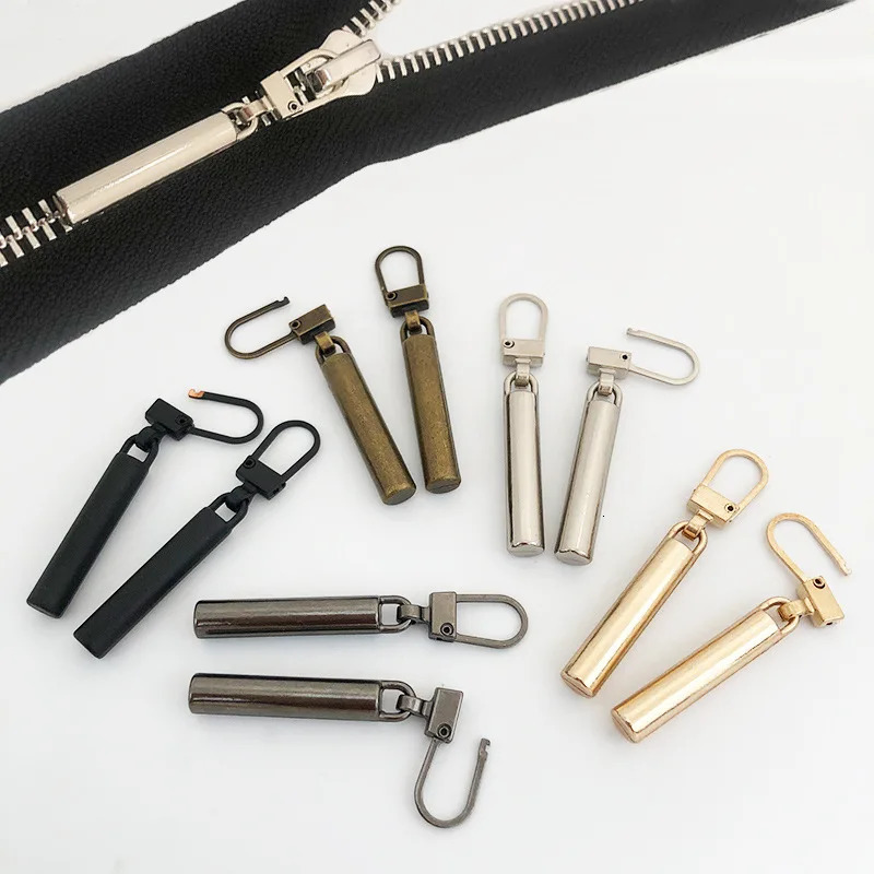5pcs Detachable Metal Zipper Pullers For Sliders Head Zippers Repair Kit Pull DIY Sewing Down Jackets Clothing Bag 241017