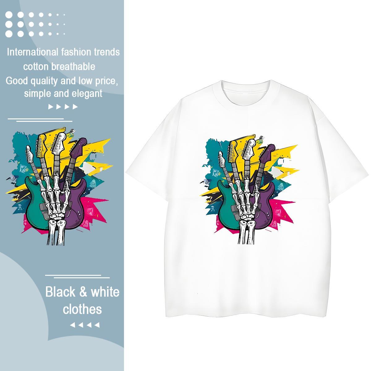 Fashion Women T Shirts 230g 100% Cotton Breathable Crew Neck Hip Hop Street hand Tshirt for Man Woman Loose fit Custom Print Oversized Tops Tees