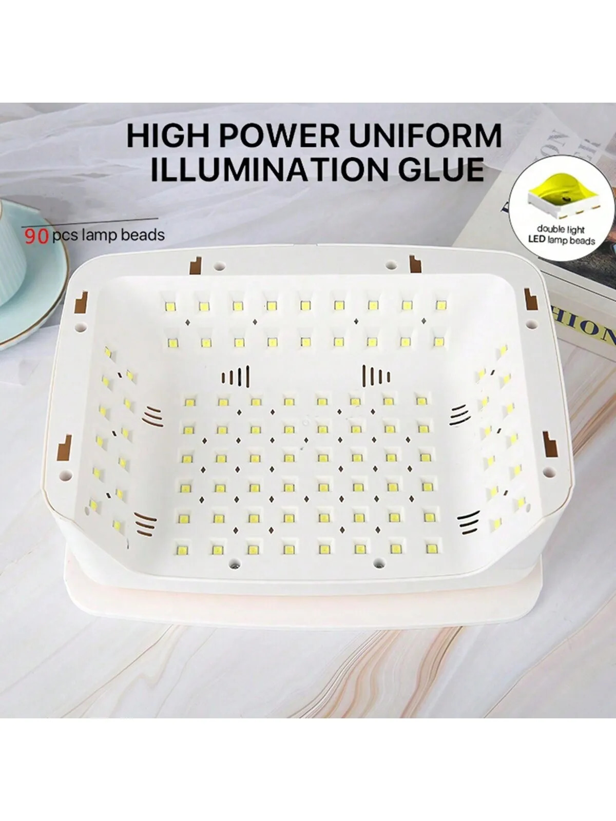 90 LED nail dryer LED nail lamp UV lamp for curing full gel nail polish motion sensing ergonomics foot salon tool space 241018