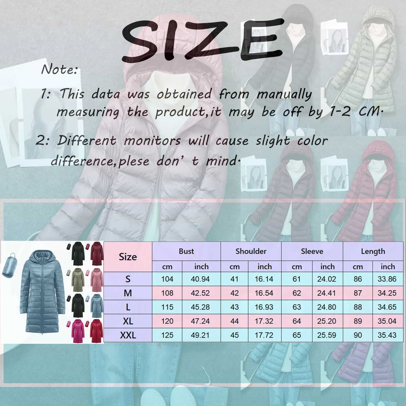 2023 Winter Womens Korean Fashion Slim Remove Hooded Parka Fashionable Outerwear Down Jackets Long Light Thin Coat Puffer JacketX241019