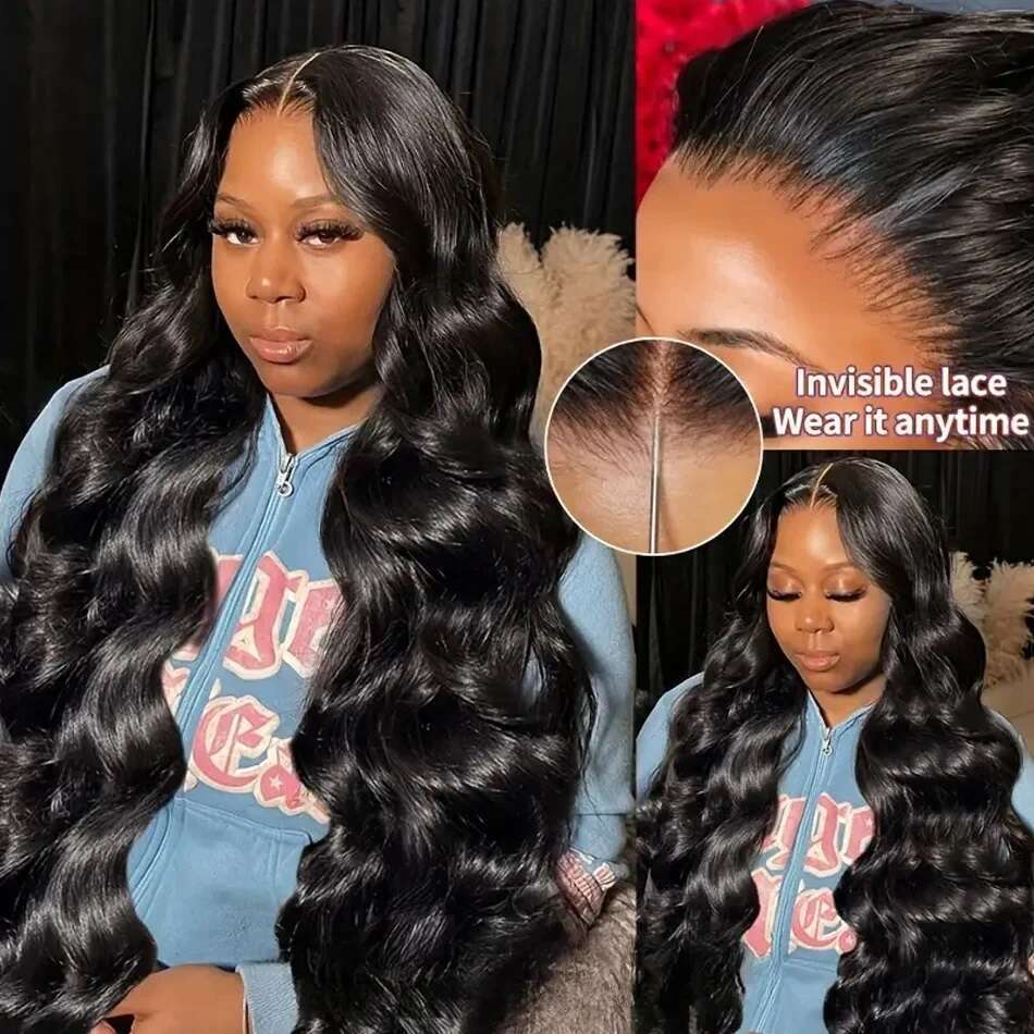 PrePlucked Glueless x Wigs Human Hair Ready to Wear and Go Body Wave HD Lace Frontal Brazilian For Women