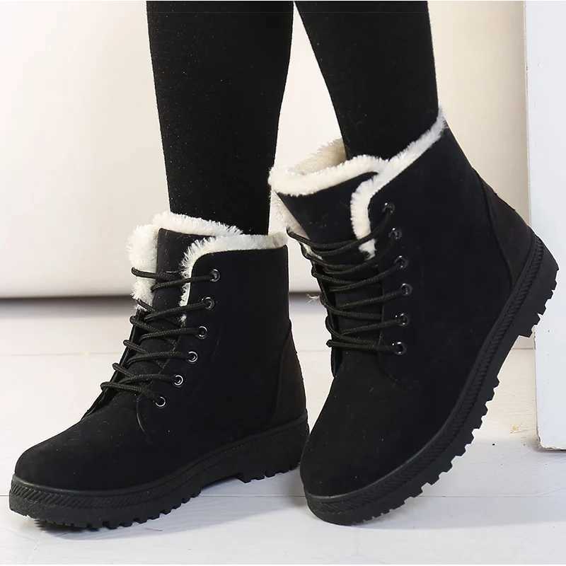 Womens Winter Boots 2024 New Ankle Boots Womens Low Boots Platform Botas Mujer Fur Snow Boots Women Y241019