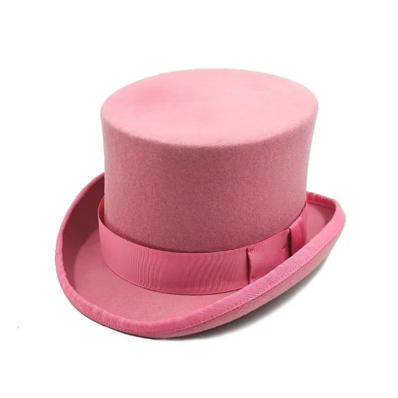 Special High Hat Magician High Hat Performance British Black Jazz Top Hat Men and Women Mens Flat Felt Hat 241018