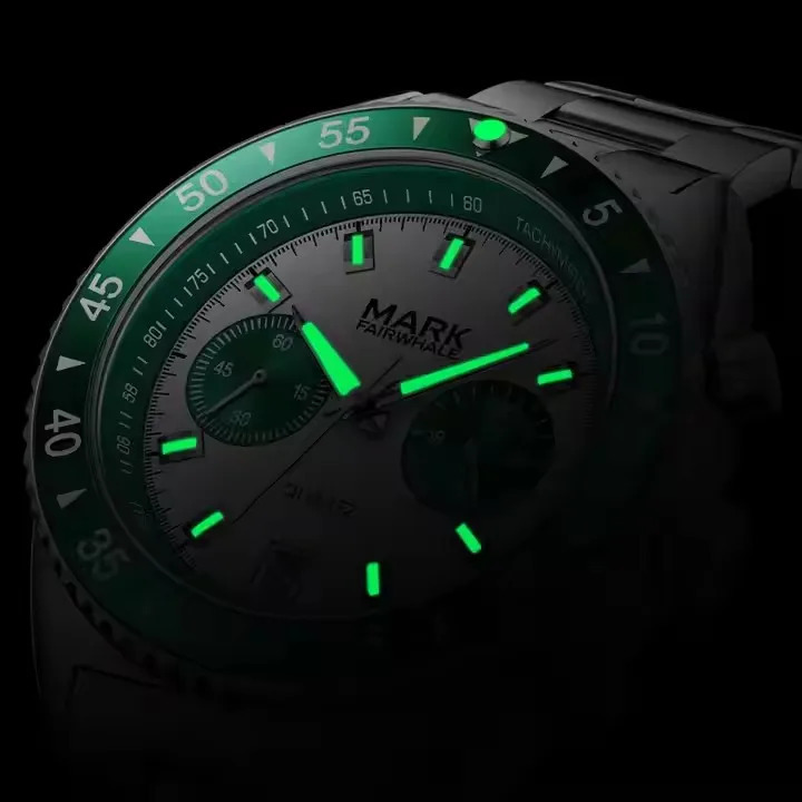 Trend Timing Mens Watch Blue Steel Fashion Business Double Eyed Hand 241009