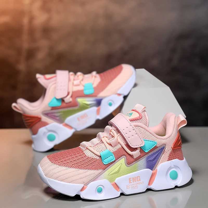 Athletic Outdoor Boys Girls Sneakers Kids Tennis Shoes for Walking/Running Lightweight Breathable Gym Shoes Outdoor H241019