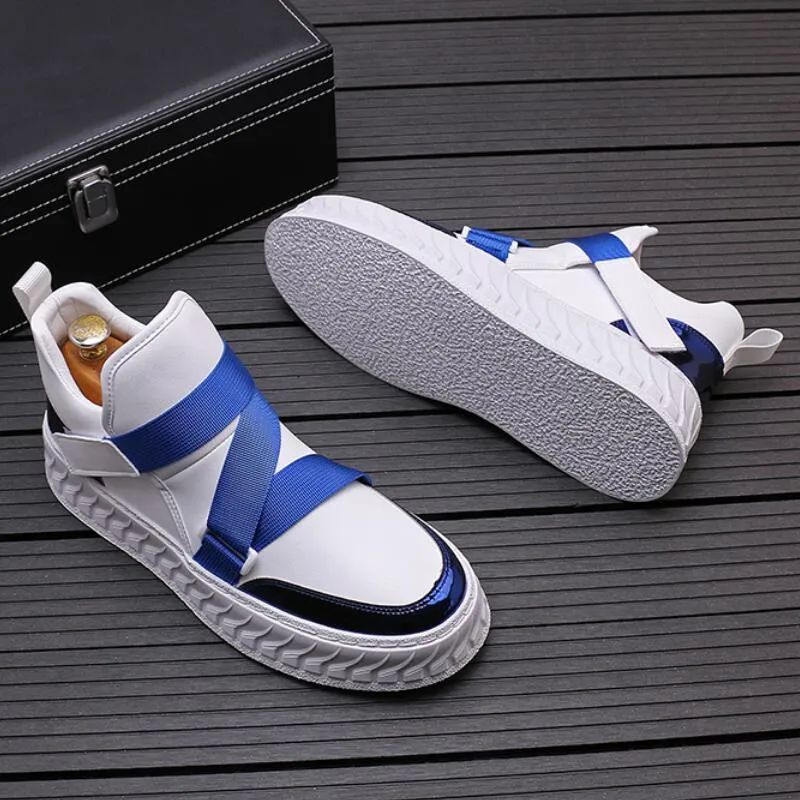 High Top Designer Boots Chaussure Homme E Marque Fashion Sports Leisure Board Tide Men's Increasing Soft Soled Shoes Sneakers