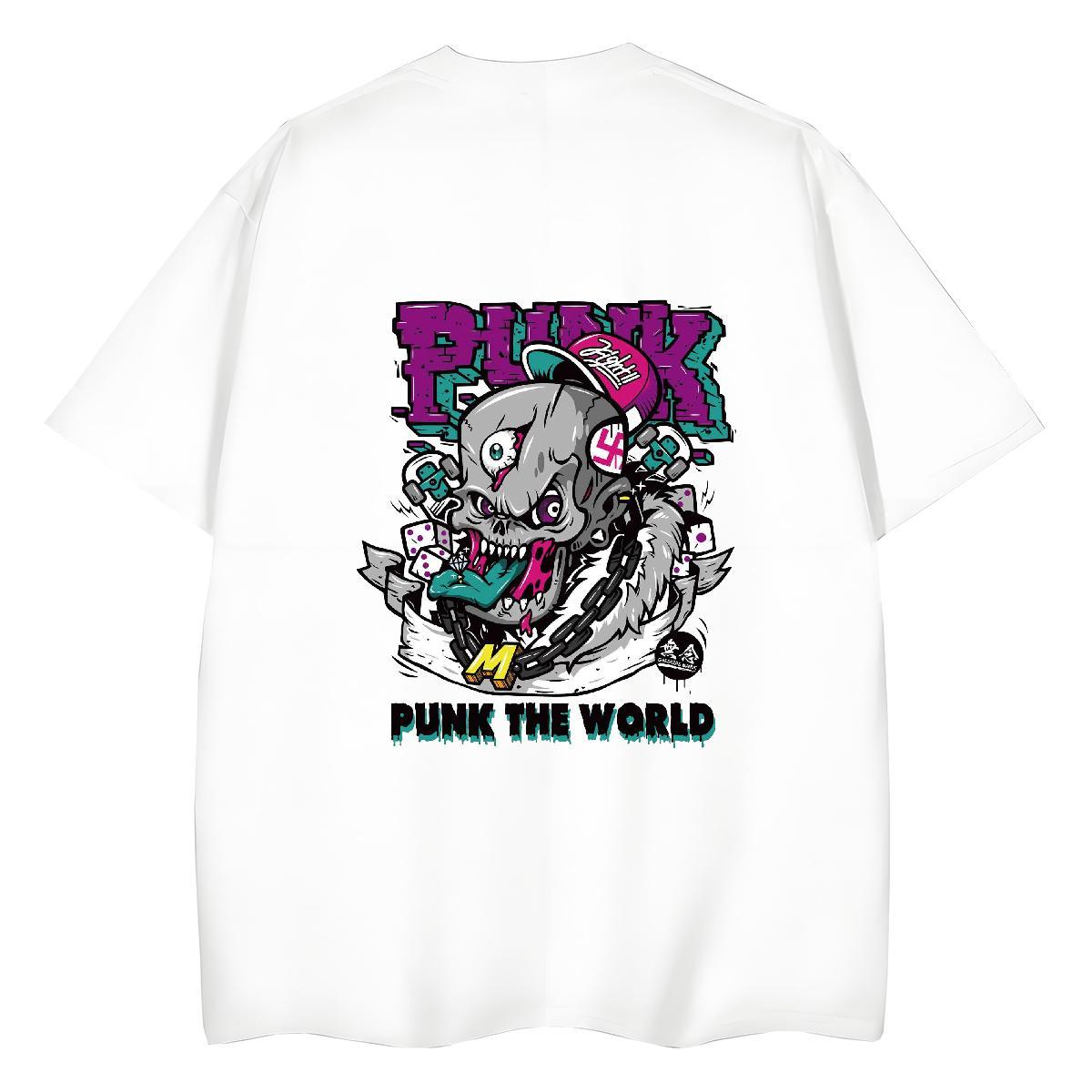 2024 Designer T-Shirts 100% Cotton 230g O Neck Short Sleeves Daily Outfit skull Unisex Tshirts Loose DIY Logo Top Tees