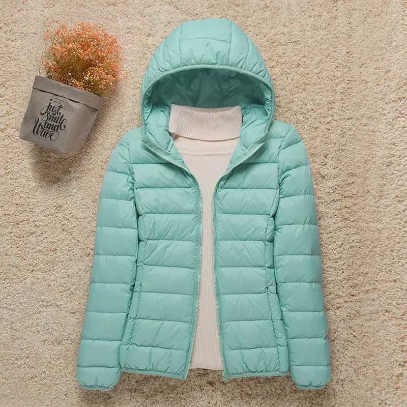 Down Jacket Women Coat Autumn Winter 2022 Spring Jackets for Warm Quilted Parka Ladies and Light 2021 Female Ultralight HoodedX241019
