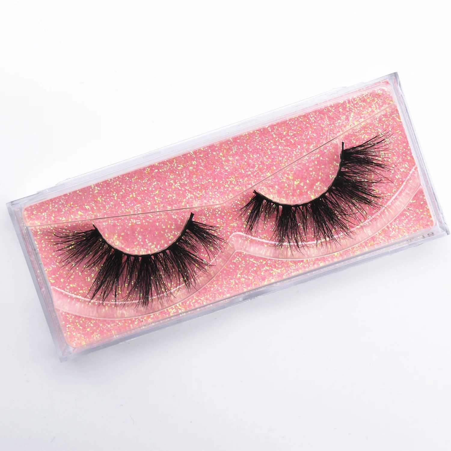 Fake Mink Eyelashes 3D Mink Hair False Eyelashes Natural Winged Eyelashes Fluffy Makeup Eyelashes Extension Flare Mink EyelashesXJ241019