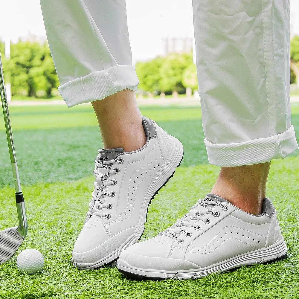 Red Waterproof Shoes Black Outdoor Light Weight Quality Golf Men Comfortable Walking Gym Sneakers Ddmywed Ddmysaturn