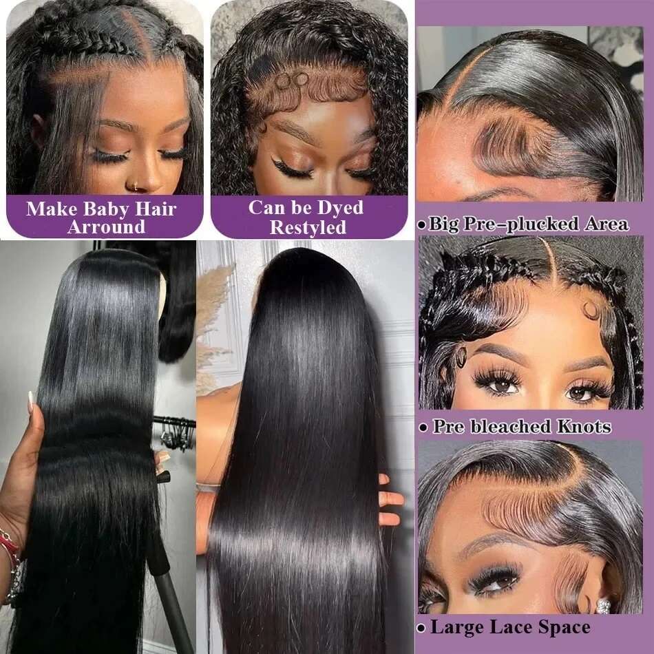 Bone Straight Transparent 13x6 Frontal Human Hair Wigs Cheap Brazilian Remy 13x4 Lace Front Wig For Women On Clearance Sale