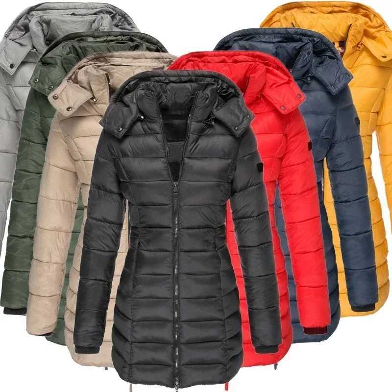 Womens Long Thickened Warm Jacket Coat Down JacketX241019