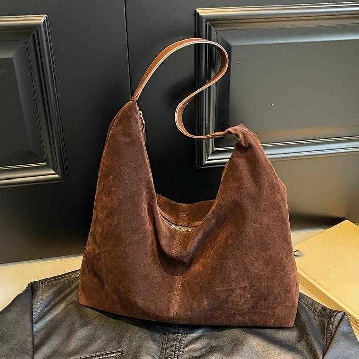 CMM Autumn and Winter Suede Bag for Women Large Capacity New Versatile Shoulder Bag Large Capacity Tote Bag