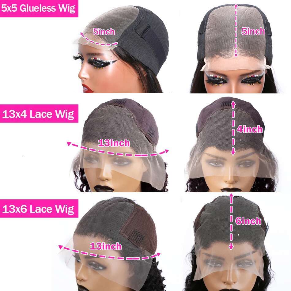 Luvin 30 Inch Body Wave Front 13x4 13x6 Lace Frontal Brazilian Wig Human Hair Wigs For Black Women