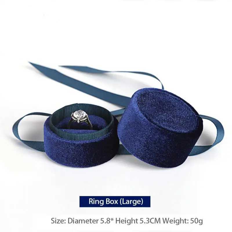 Fashion jewelry box vintage multi-color ring earrings pendant velvet ring box wedding engagement bride display packaging gift W241019