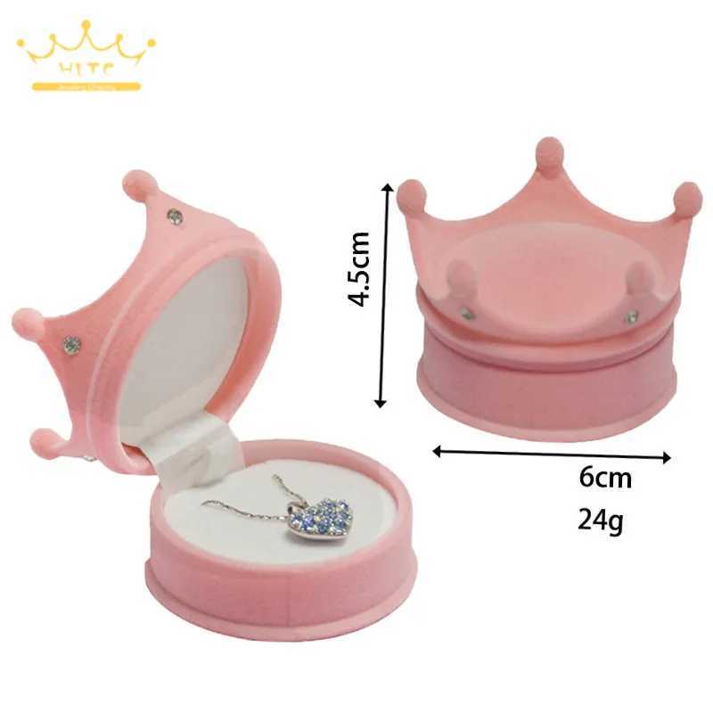 Cute ring box jewelry organizer earring storage box creative velvet small gift box mini container W241019