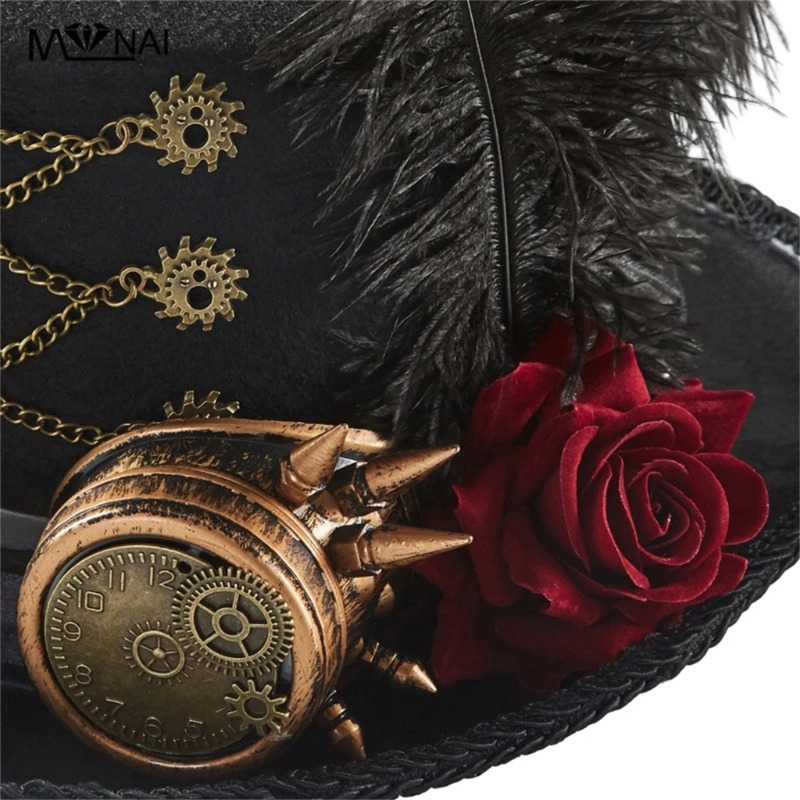 Steampunk Time Hat Steampunk Hat Steampunk Top Hat Mens Wear Goggles Direct 241018