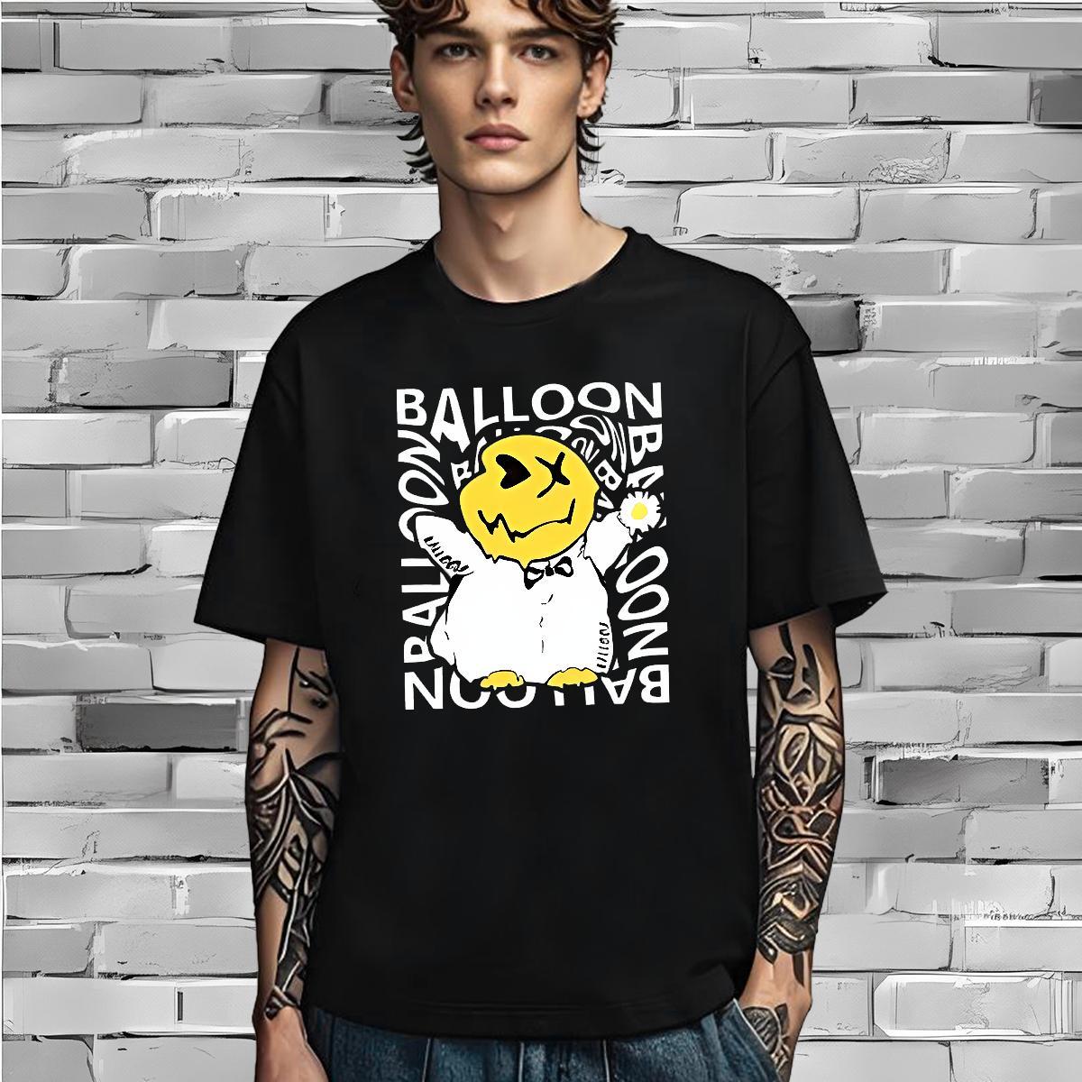 Soft Mens T Shirts 230g Pure Cotton letter Summer Casual Anime Breathable Short Sleeve Men Tshirts Brand Tee Shirt