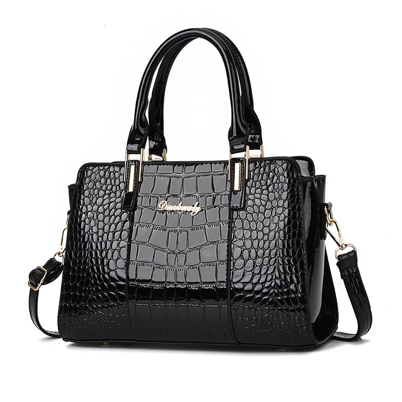 Fashion Casual Womens Shoulder Bag Silver Gold Black Handbag PU Leather Womens Large Handbag Womens Handbag Sac 241018