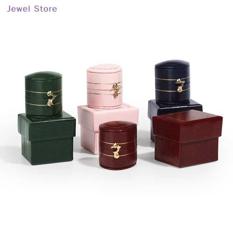 1 Retro Mini Ring Box Jewelry Shooting Prop Portable Jewelry Box Engagement Retro Ring Box W241019