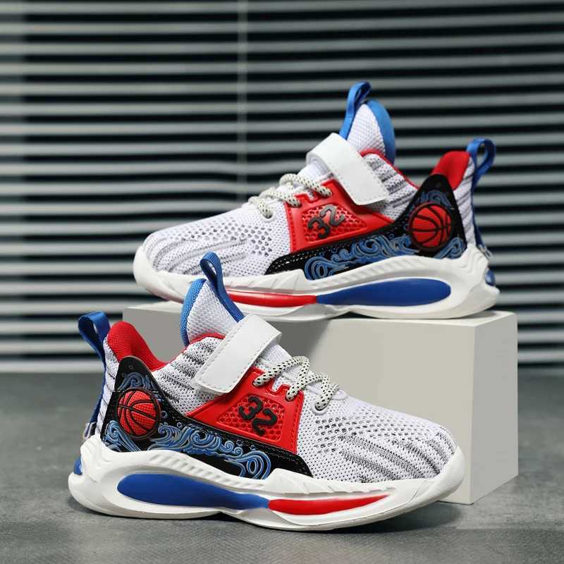 Athletic Outdoor Childrens shoes boys sports shoes summer mesh breathable childrens running tennis casual sports shoes boys sports shoes H241019