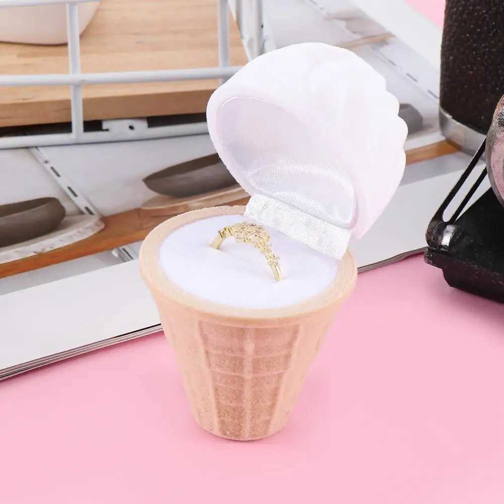 New ice cream wedding ring pendant jewelry earrings display gift display box W241019