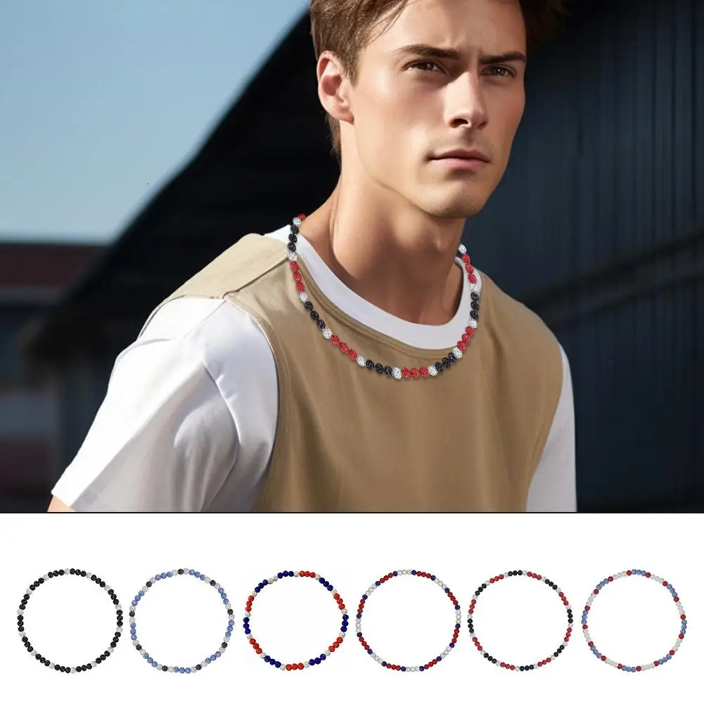 Mixed color crystal rhinestone bead necklace clay circular disco bead necklace necklace for athletes and music enthusiasts 241018