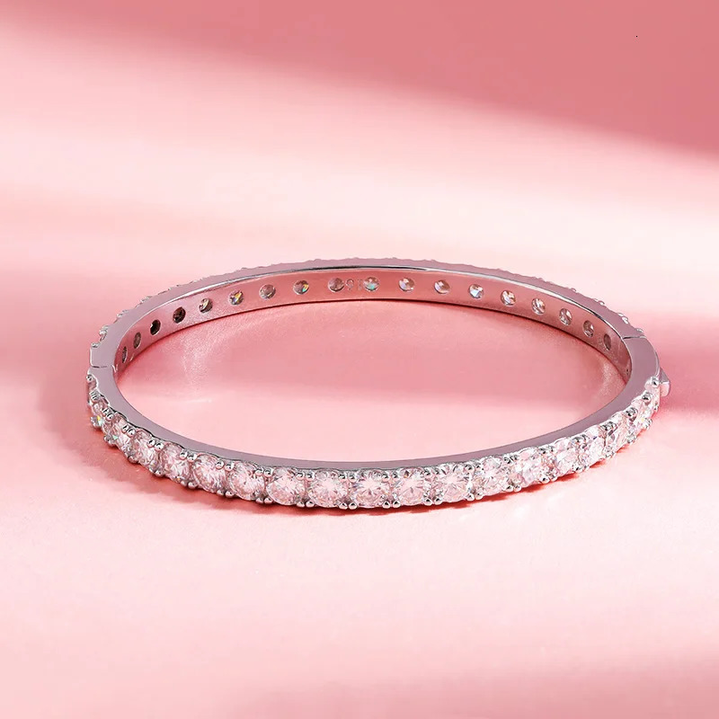 TBCYD 4MM D VVS1 Womens Bracelet GRA Certified S925 Silver 18k Platinum Plated Diamond Bracelet Christmas Gift 241007