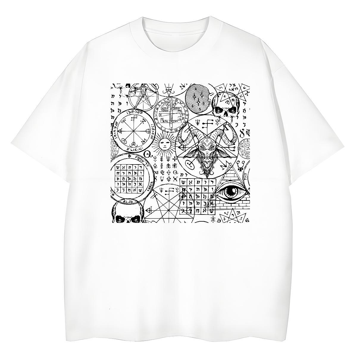 Fashion New T Shirts Women 100% Cotton 230g Breathable Short Sleeve Street skull Unisex Tshirts Soft Cartoon Print Tops Tees