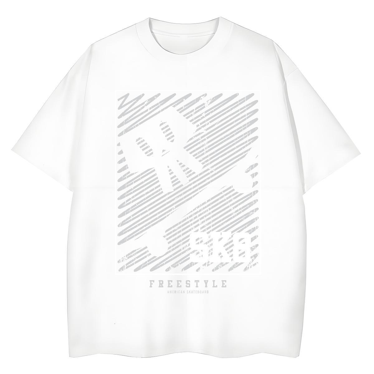 New Arrival Womens T Shirts 100% Cotton 230g Short Sleeve O-Neck Sports Street Wear skull Couples T Shirts 5A Customized Top Shirts