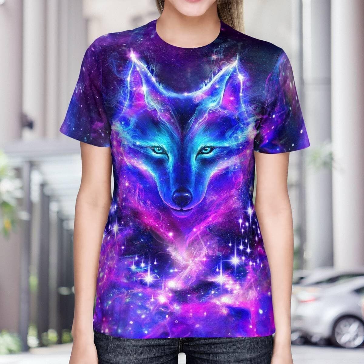 Mens T shirt Wolf Shirt for Women Graphic 3D Design Gifts Adult Three Wolf Moon fashion T-Shirt Howling Wolf Tshirt Men tee Casual tops summer clothes