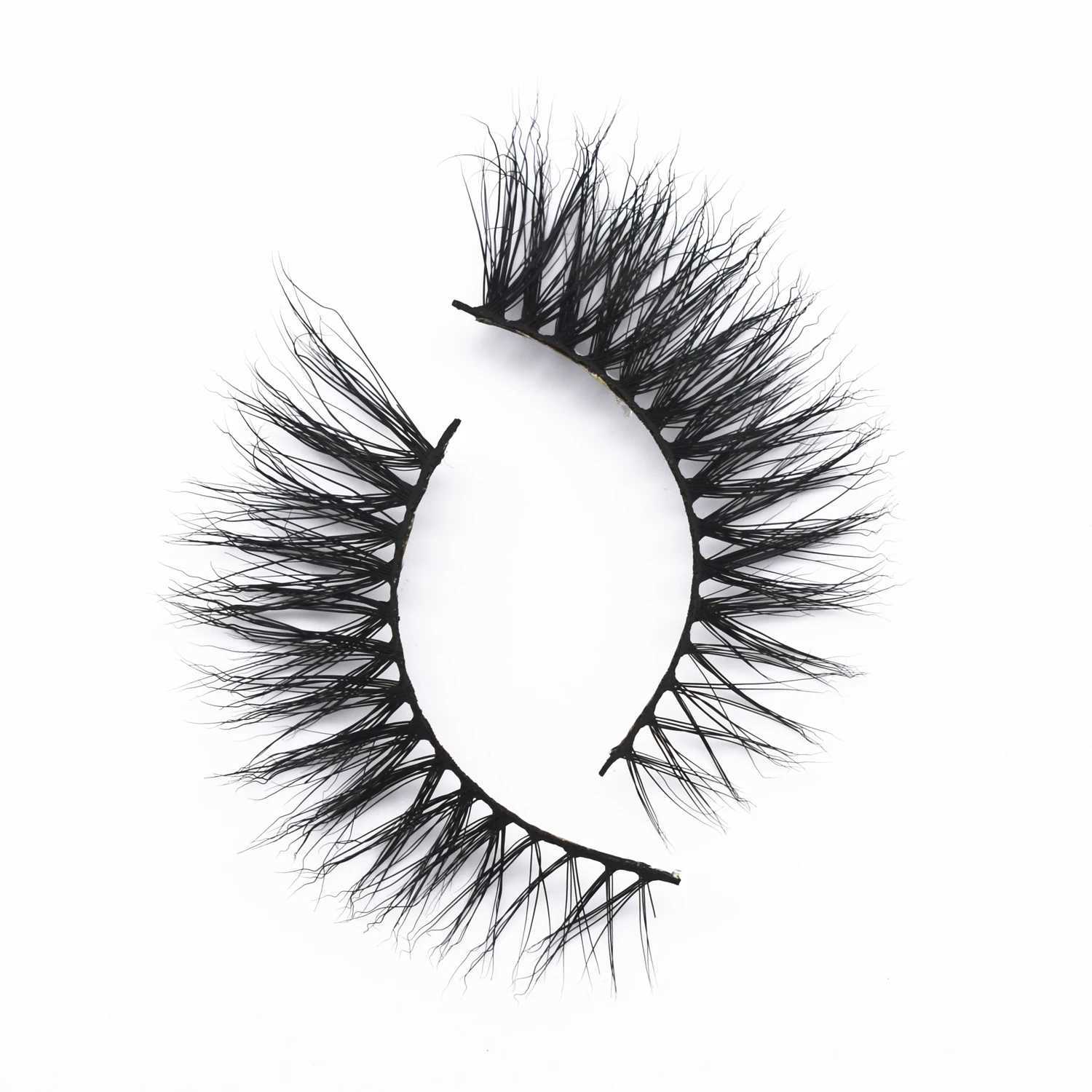 Cat Eye Lashes Real 3D Mink Eyelashes Natural Long Winged End Eye Elongated Eyelashes Mink Cils Eyelashes Extension Makeup LashXJ241019